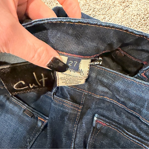 Cult of Individuality Indigo Boot Cut Jeans Vixen Low-rise Y2K - Picture 6 of 8